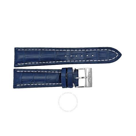 breitling blue croc strap|Breitling titanium watch band.